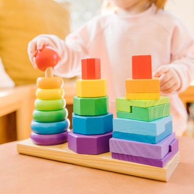 Apilador geométrico de madera (Melissa & Doug)