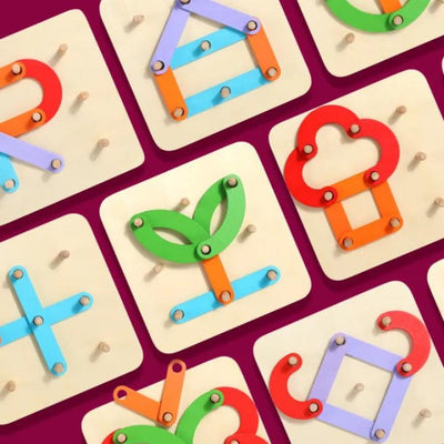 Jeu de société éducatif en bois « Change-toi Cent Fois » pour enfants