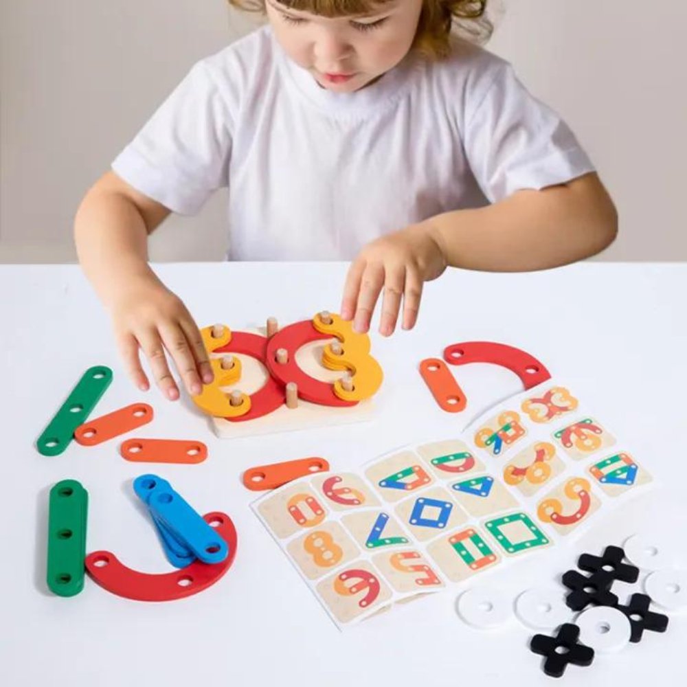 Jeu de société éducatif en bois « Change-toi Cent Fois » pour enfants