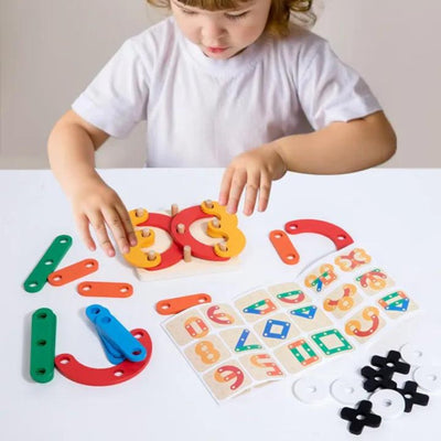 Jeu de société éducatif en bois « Change-toi Cent Fois » pour enfants
