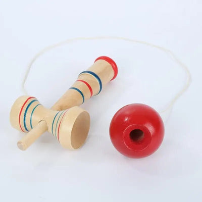 Sonajero de bolas de malabares de madera