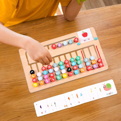 Jeu d'orthographe Montessori en bois, puzzle éducatif, jouets de voyage