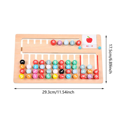 Jeu d'orthographe Montessori en bois, puzzle éducatif, jouets de voyage