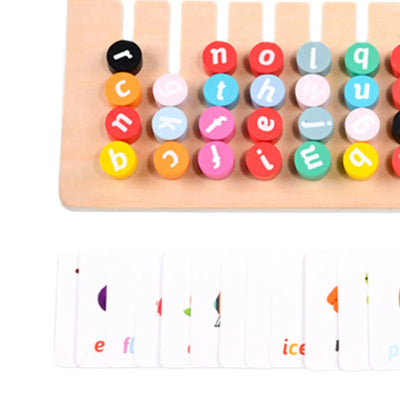 Jeu d'orthographe Montessori en bois, puzzle éducatif, jouets de voyage