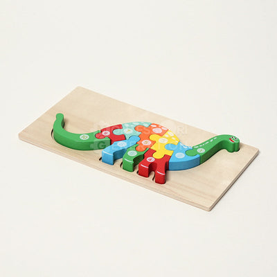 Jeu de puzzles en bois d'animaux Fidtoy pour tout-petits – Lot de 4 puzzles à formes pour enfants