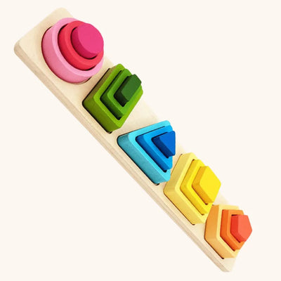 Juguetes de madera para clasificar y apilar, apilador de formas, regalos de clasificación de formas para reconocimiento de colores