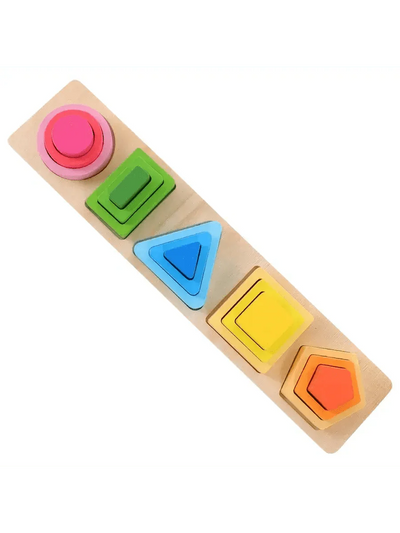 Juguetes de madera para clasificar y apilar, apilador de formas, regalos de clasificación de formas para reconocimiento de colores