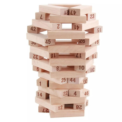 Torre de madera Ze-nga | Bloques de madera para equilibrar Juguete Montessori