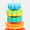 Tour d'empilement et de rotation arc-en-ciel Fidtoy – Jouet d'apprentissage sensoriel pour les tout-petits de 1 an et plus